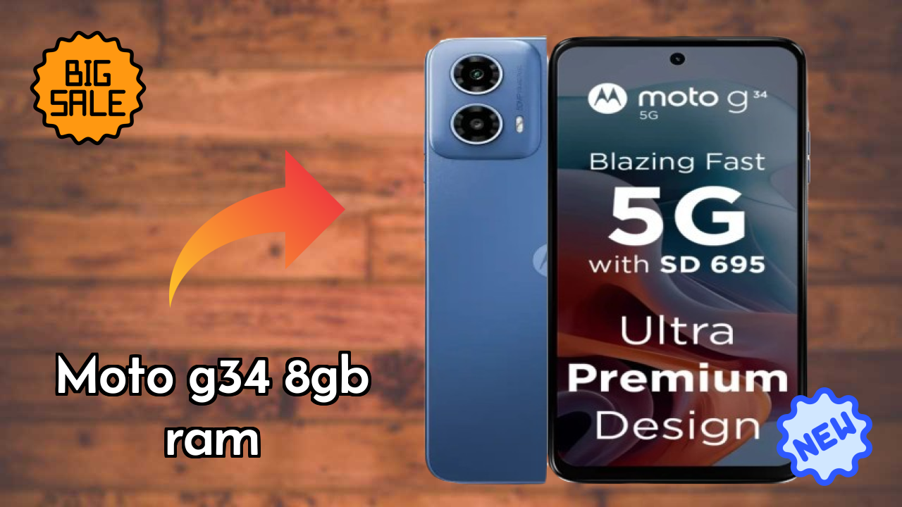 Moto G34 8GB RAM डिस्प्ले साइज़: 6.5 Inches (16.51 Cm) स्क्रीन टेस्ट