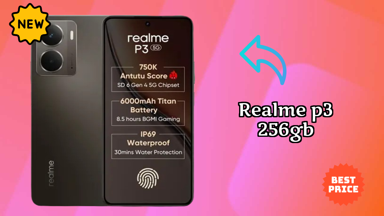 Realme P3 256GB डिस्प्ले  डिस्कसन: 6.67 Inches (16.94 Cm) क्वॉलिटी