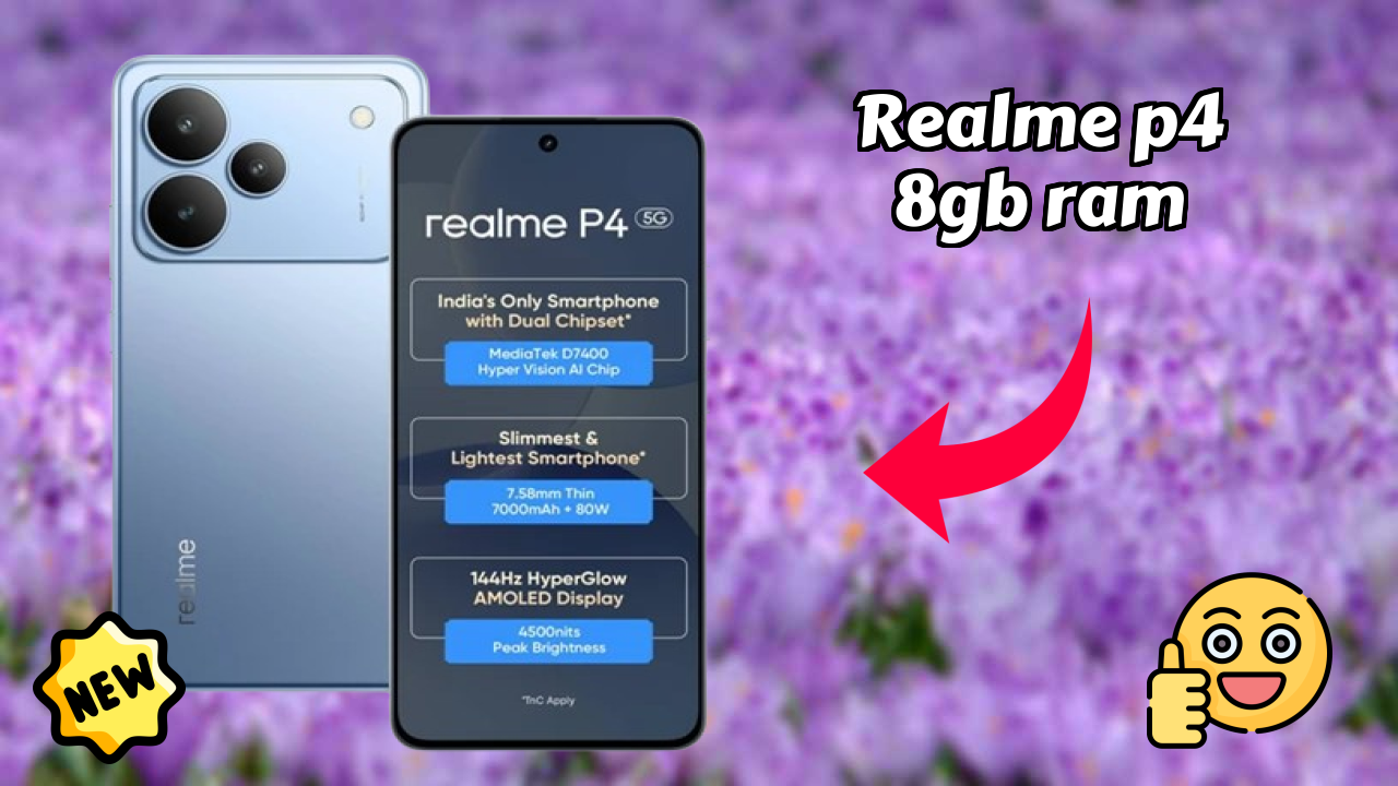 Realme P4 8GB RAM डिस्प्ले  डिस्कसन: 6.77 Inches (17.2 Cm) क्वॉलिटी