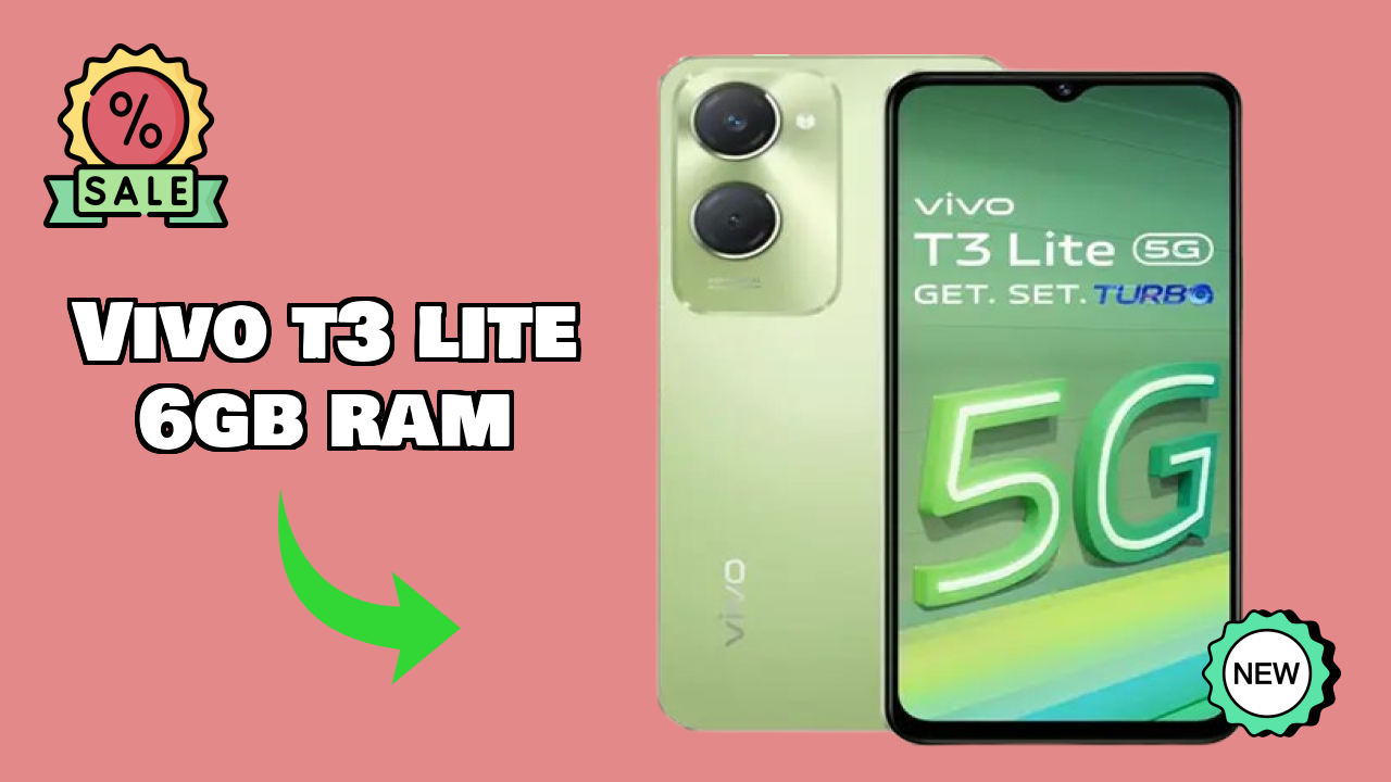 Vivo T3 Lite 6GB RAM गेमिंग शो MediaTek Dimensity 6300 प्रोसेसर के साथ